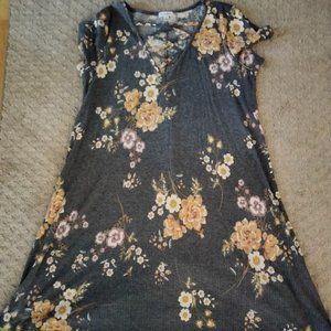 Blue Flowered Dress